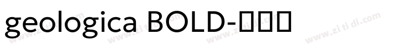 geologica BOLD字体转换